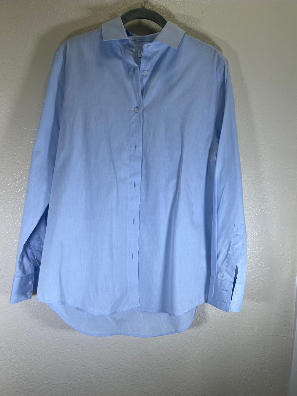 Sunspel Light Blue Buttondown Dress Shirt - Tailored Collar size XS